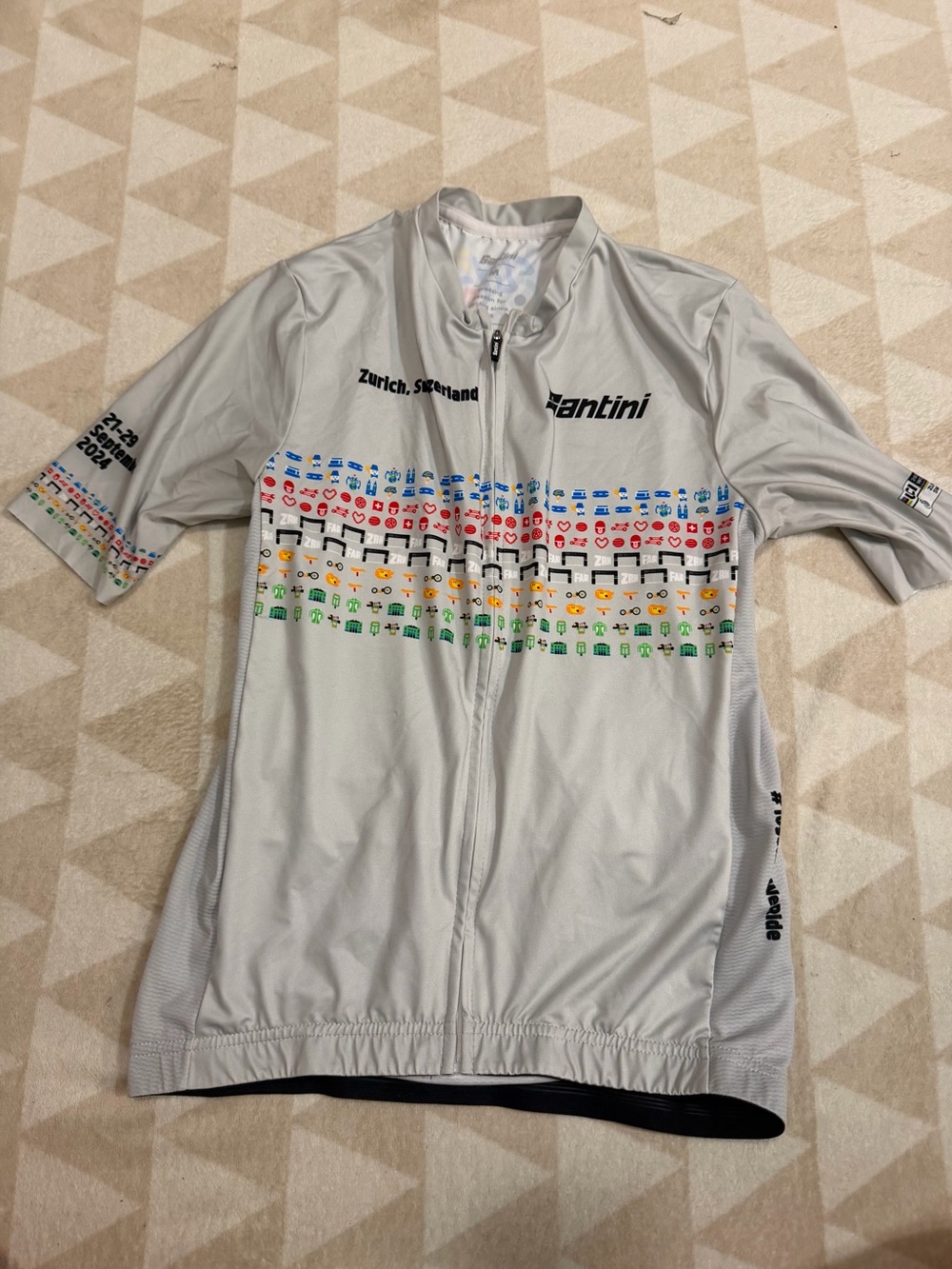 Santini Unisex short sleeves cycling jersey Zurich Switzerland 2024
